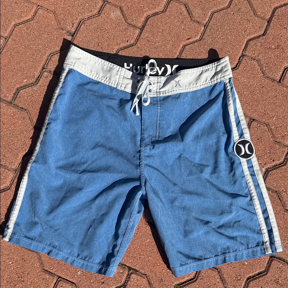 Hurley Men's Blue and Gray Board Shorts